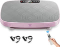 Vibration Plate Exercise Machine, Ultra-Quiet Vibration Plate for Lymphatic Drainage & Body Toning, Whole Body Vibration Platform with Bluetooth, Resistance Bands, Home Gyms Equipment-Ruum Studio Home