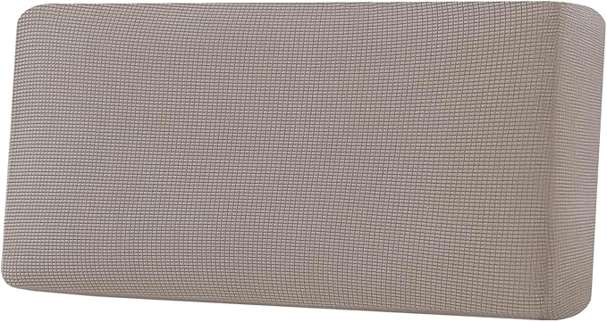 H.VERSAILTEX Super Stretch Individual Seat Cushion Covers Sofa Covers Couch Cushion Covers Slipcover Sets Thick Jacquard Textured Twill Fabric (1 Piece Sofa Cushion Cover, Taupe)-Ruum Studio Home