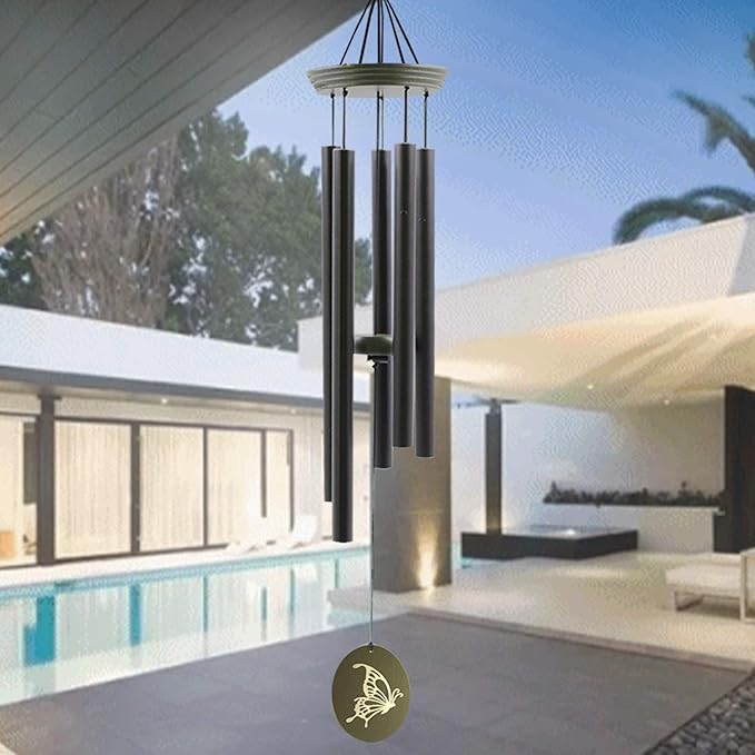 Wind Chimes for Outside, WindChimes Outdoor Tuned Soothing Melody, Wind Chimes Gifts for Mom, Wind Chime Outdoor Decoration, Patio, Garden, Yard. Butterfly Wind-Chime-Ruum Studio Home