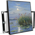 Landscape poster artwork art poster natural landscape painting reed marsh under the moonlight suitable for living room bedroom home wall-Ruum Studio Home