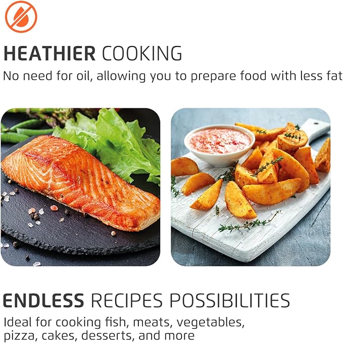 Air Fryer Oven 1800W, 12.7QT Capacity, Touchscreen Panel, Automatic Shut-Off – Black & Stainless Steel – Mondial-Ruum Studio Home