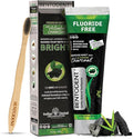 BENTODENT Fluoride Free Organic Charcoal Toothpaste with Bentonite Clay for Teeth Whitening- Natural Sensitive Teeth Whitening Toothpaste, Vegan, Travel-Ruum Studio Home