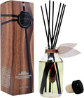 LOVSPA Reed Diffuser Set, Santal (Sandalwood) Scented Oil Diffuser with Sticks, Home Fragrance Accessories for Bathroom Shelf Decor, Aroma Diffusers for Home or Office Fall Decor, USA Made-Ruum Studio Home