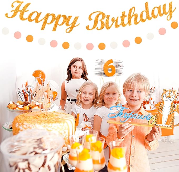 Orange Hippie Birthday Party-Decorations Paper-Flowers - 14pcs Happy Banner Fall Honeycomb Tissue Pom Poms,Boho Streamers Garland Fans,Sweet Peach Groovy Sunset Groovy Hanging Supplies Decor Hugfond-Ruum Studio Home