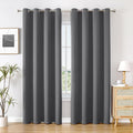 ChrisDowa Blackout Curtains 108 inches Long for Bedroom - 2 Panels Set Grommet Thermal Insulated Room Darkening Curtains for Living Room (Grey, 52 x 108 Inch)-Ruum Studio Home