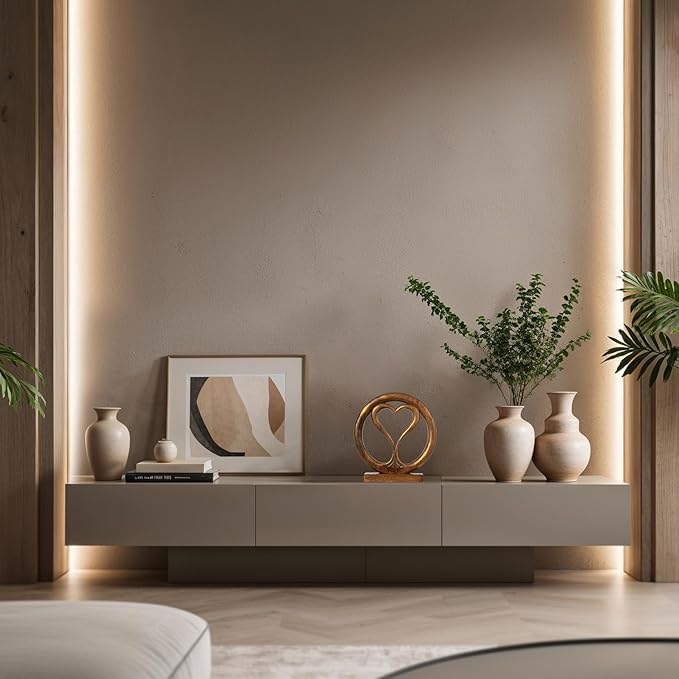 Decozen Gifts for Mom - Wooden Heart Sculpture - Mother's Day Birthday Gifts, Home, Office, Living Room, Shelf, Fireplace, Farmhouse, Tabletop, Boho and Mantle Decor - Mothers Day Decorations-Ruum Studio Home