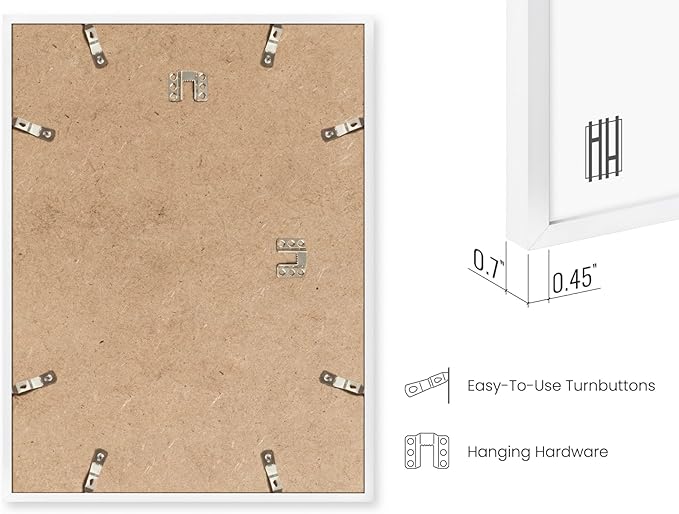 Haus and Hues 11x17 White Oak Wood Picture Frames Set of 25 - Premium Bulk Picture Frames 11x17 Bundle - Elegant Gallery Wall Frame Set for Posters, Art Display - Ideal for Wall Decor in Home & Office-Ruum Studio Home
