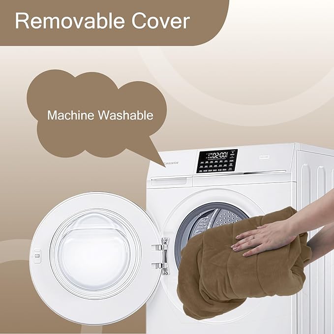 MeMoreCool Round Stuffed Pouf Ottoman Foot Rest, Floor Pouf Foot Stool with Soft Foam Chunk Filling, Small Round Ottoman Footstool Circle Footrest for Living Room, Light Coffee-Ruum Studio Home