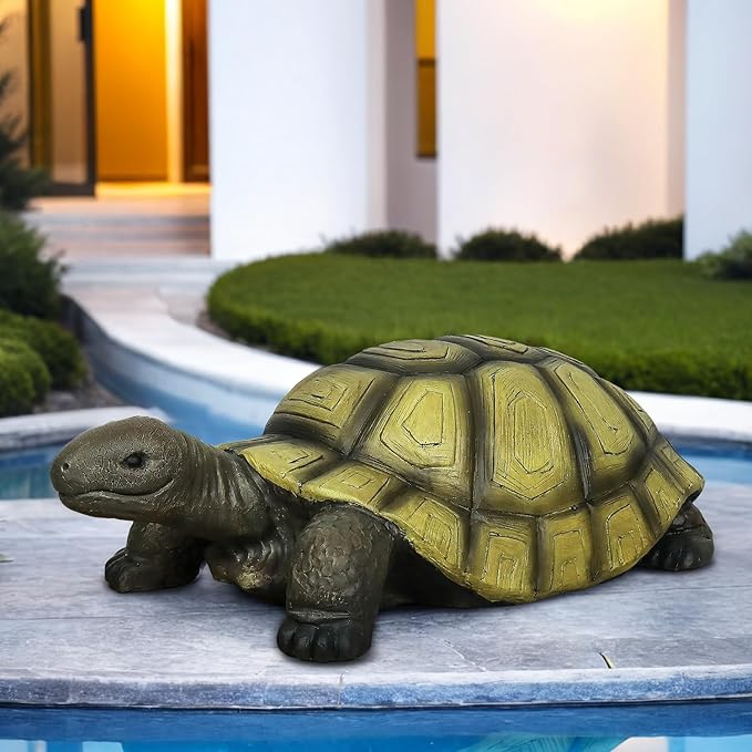 SKYFIRE Turtle Statues for Garden - 34.2” x 18.1” x 11.4” Fiber Reinforced Concrete Figurine Statue, Garden Sculptures & Statues Decor for Outdoors, Lawn, Yard - Outdoor Ornaments Gardening Gifts-Ruum Studio Home