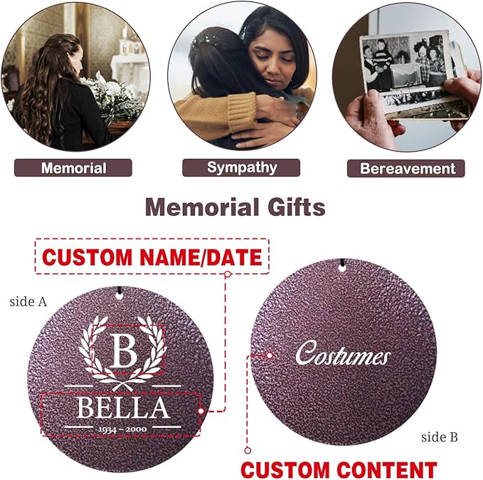 ASTARIN 36" Large Deep Tone Personalized Sympathy Wind Chimes, Memorial Wind Chime for Loss of Mother Father Loved One, Bereavement Gifts Decor Outdoor Patio Garden Graveyard(Produced in USA)-Ruum Studio Home