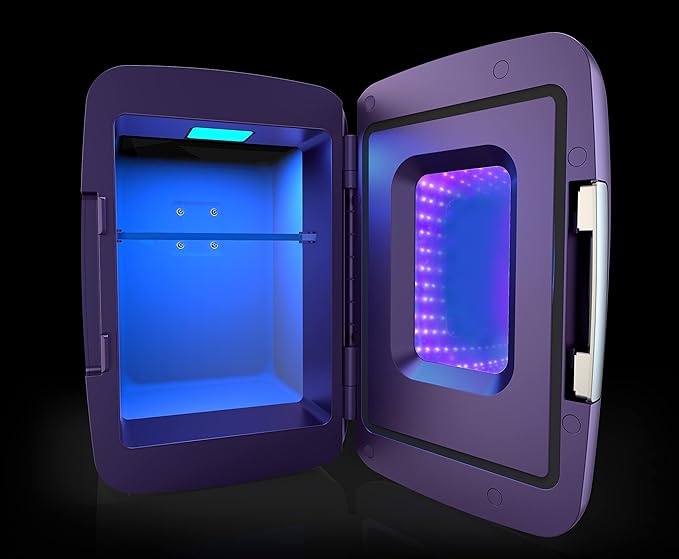 Frigidaire EFMIS179 Gaming Light Up Mini Beverage Refrigerator, Purplehaze-Ruum Studio Home
