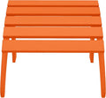 WestinTrends Outdoor Ottoman, Patio Adirondack Ottoman Foot Rest, All Weather Poly Lumber Folding Foot Stool for Adirondack Chair, Widely Used for Outside Porch Pool Lawn Backyard, Orange-Ruum Studio Home