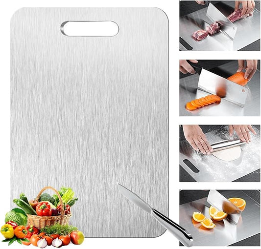 Titanium Cutting Board - 1 pack Titanium Cutting Boards for Kitchen,Double Sided Titanium Cutting Mat（11.81 * 17.91in）