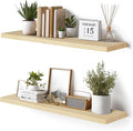 Floating Wall Shelves 2-Pack - 36-Inch Rustic Wooden Shelves for Storage and Décor, Easy Installation for Living Room, Bedroom, and Kitchen-Ruum Studio Home