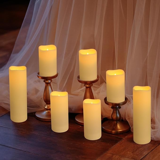 144-Pack LED Flameless Candles with Remote Control for Home and Special Occasions (Three Sizes)-Ruum Studio Home