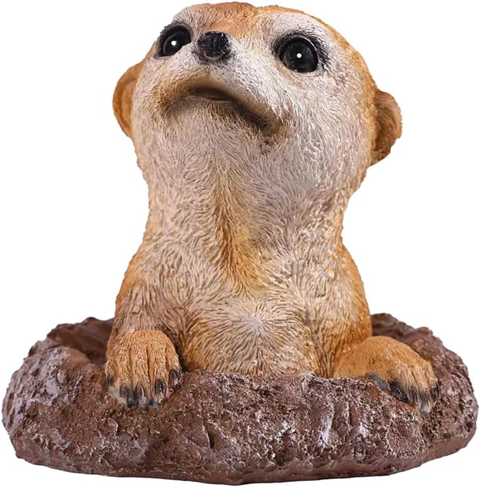 Meerkat Statue - Charming Meerkat Garden Animal Statue: Lifelike Decor Accent for Your Yard or Patio - Add Personality to Your Outdoor Space-Ruum Studio Home