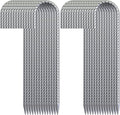 16 Inch 28 Pack Rebar Stakes, 3/8" Diameter J Hook Steel Ground Anchor Stakes, Heavy Duty Galvanized Tent Stakes, Metal Fence Stakes for Outdoor Decoration Yard Inflatables Gardening-Ruum Studio Home