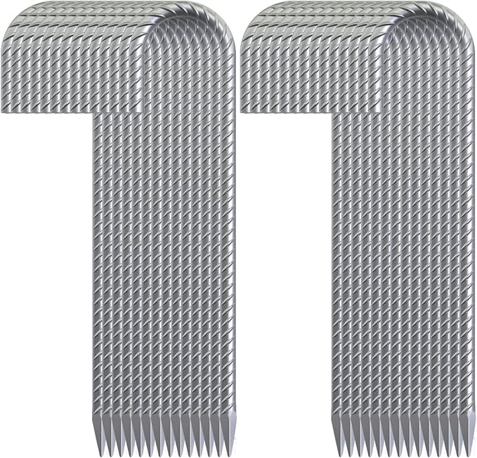 16 Inch 28 Pack Rebar Stakes, 3/8" Diameter J Hook Steel Ground Anchor Stakes, Heavy Duty Galvanized Tent Stakes, Metal Fence Stakes for Outdoor Decoration Yard Inflatables Gardening-Ruum Studio Home