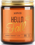 AOOVOO Hello Fall Candles - 9 oz Scented Candles, Aromatherapy Candle, Soy Candle for Home Scented-Ruum Studio Home