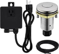 Garbage Disposal SinkTop Air Switch Kit with Stainless Steel Button,Brushed Nickel-Ruum Studio Home