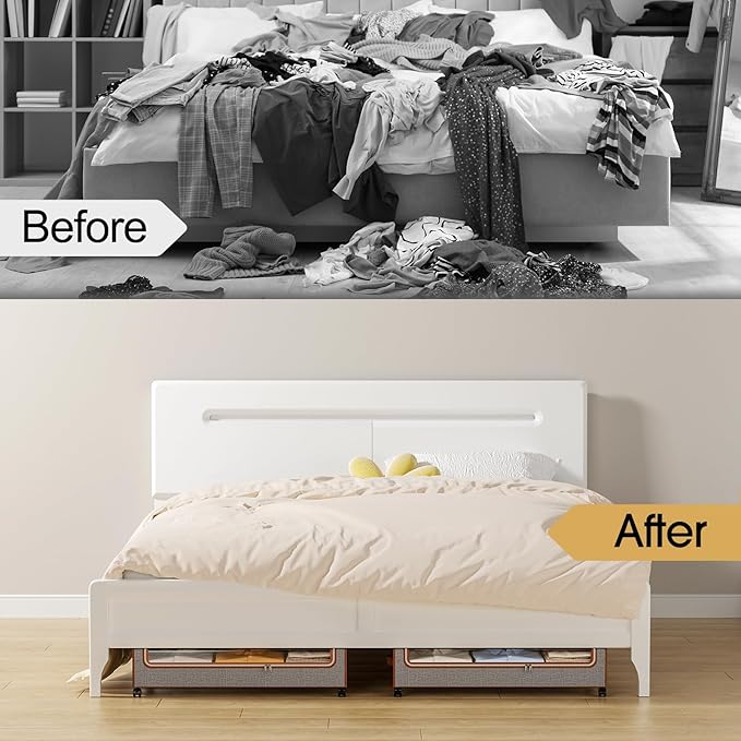 Yecaye Under Bed Storage with Wheels, 2 Pack Under Bed Storage Containers with Clear Lids & Label, XXL Large Lapacity Rolling Under Bed Drawers for Clothes, Shoes, Blankets-Ruum Studio Home