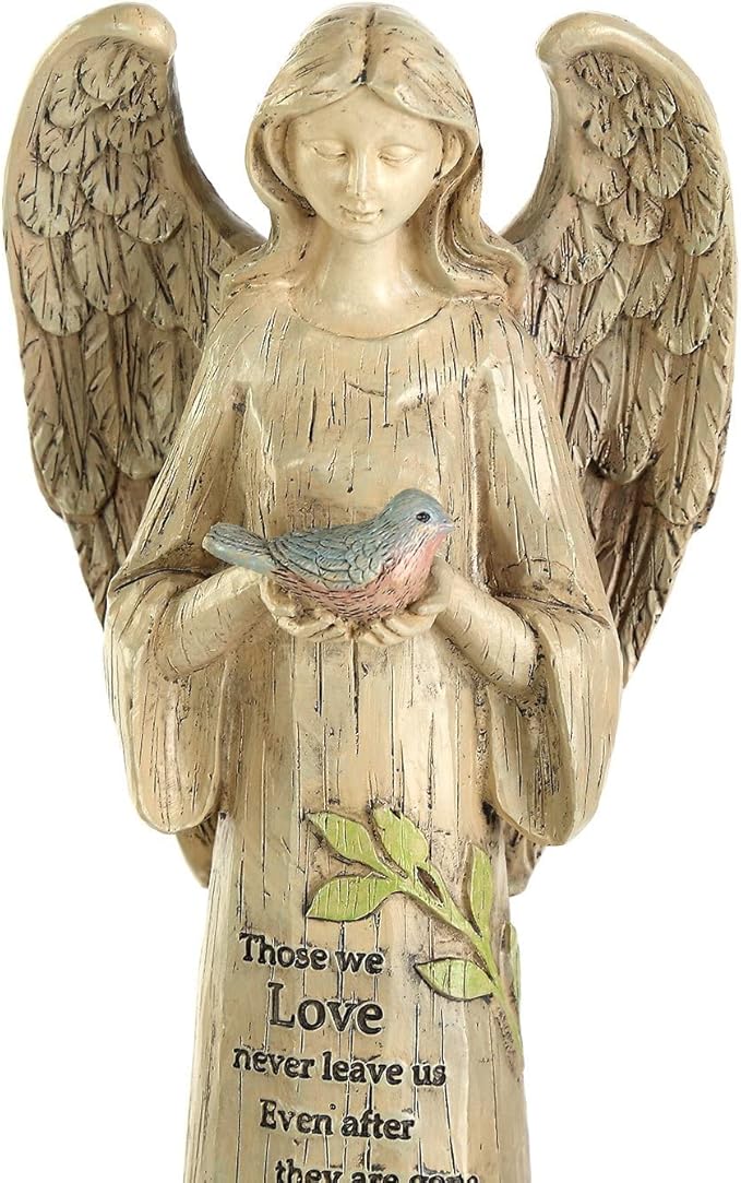 Topadorn Garden Statuary Outdoor Praying Angel Resin Figurines,Angel Collectible Sculptures,10" H-Ruum Studio Home