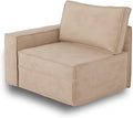 HOOOWOOO Modular Sectional Sofa Couch,Matching Free Combination Cloud Couch Left Arm Chair(Camel Corduroy)-Ruum Studio Home