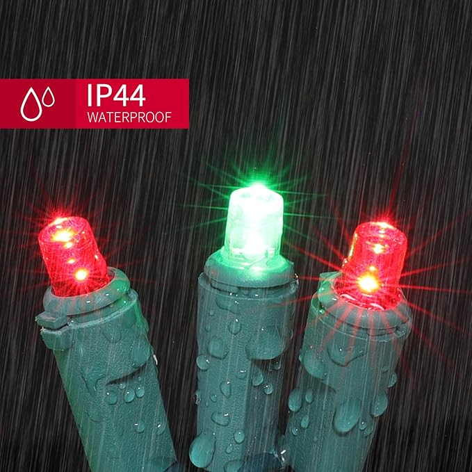 100 Count Red and Green - String Lights - 21.6FT LED Christmas Lights, Mini led Lights for Indoor Outdoor Home Holiday Party Wedding Independence Day Decoration-Ruum Studio Home