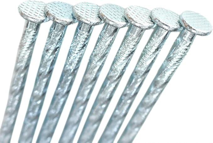 50/100/150 Pack 6" Solid Galvanized Non-Rust Metal Garden Stakes Spiral Landscape Edging Anchors for Paver Edging, Gardening, House Construction, etc (150)-Ruum Studio Home