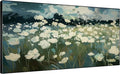 SIGNWIN 36"x72" Extra Large Framed Wall Art White Wildflower Field in Impressionist Style, Soft Floral Landscape for Home Living Room Bedroom Decor (Frame Assembly Required)-Ruum Studio Home