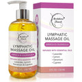 Lymphatic Massage Oil for Massage Therapy & Natural Lymphatic Drainage | Premium Quality with Arnica & Lavender Oil | for Post Surgery Recovery & Detox | 8oz by Brookethorne Naturals-Ruum Studio Home