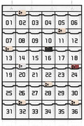 Loghot Classroom Accessories Closet Pocket Chart for Cell Phones Holder Wall Door Hanging Organizer (36 Pockets White)-Ruum Studio Home