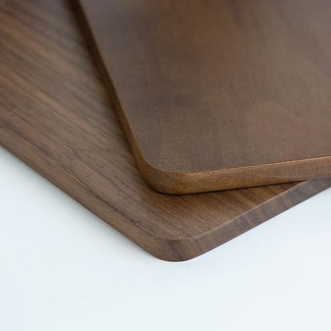 Large Bookend Hold Heavy Books- 7x4x5in 2 Pack Wood Bookends for Heavy Books Heavy Duty Walnut Book Ends for Men Wood Bookends for Office Desk Non-Skid-Ruum Studio Home