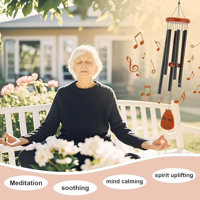 Gifts for Mom, Birthday Gifts for Mom from Daughter Son, Mother Gift for Birthday, Mothers Day, Thanksgiving, Christmas, 32 Inch Wind Chimes Gift for Home Decor-Ruum Studio Home