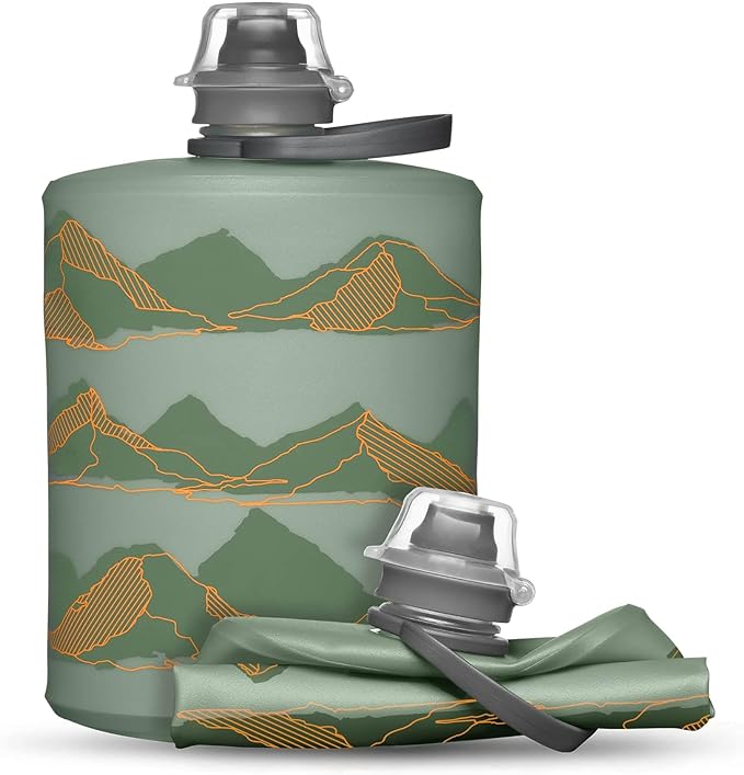 HydraPak Stow - Collapsible Backpacking Water Bottle (350ml, 500ml, 1L) - BPA Free, Ultra Light, Spill-Proof Twist Cap-Ruum Studio Home