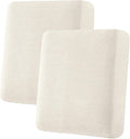H.VERSAILTEX Super Stretch Individual Seat Cushion Covers Sofa Covers Couch Covers Slipcover Sets Thick Jacquard Textured Twill Fabric (2 Piece Medium Sofa Cushion Covers, Porcelain)-Ruum Studio Home