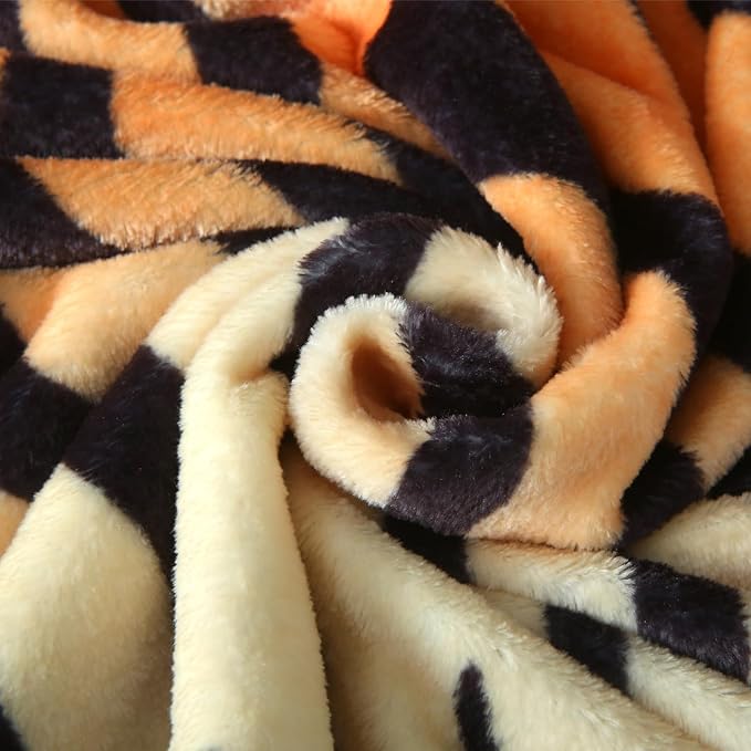 MERRYLIFE Tiger Stripe Print Throw Blanket Decorative Fleece Throw | Ultra-Plush Colorful | Couch Blanket Travel Lap | Home Gift Use(50" 60",Tiger)-Ruum Studio Home