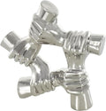 Deco 79 Ceramic Hands Decorative Sculpture Gripping Home Decor Statue, Accent Figurine 13" x 4" x 13", Silver-Ruum Studio Home