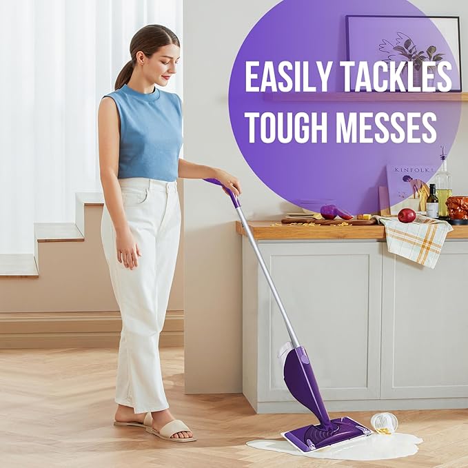 Mopping Pad Refill for Wet Jet Mop, Disposable Multi Surface Wetjet Hardwood Floor Cleaner Spray Mop Pads Refills, Thickness & Absorbent (120)-Ruum Studio Home
