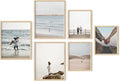 HAUS AND HUES Photo Frame Set - of 6 Picture Set, Bulk Frames, Collage for Wall, Gallery Wall Frames Pack (Three 8x10, Three 11x14 Beige)-Ruum Studio Home
