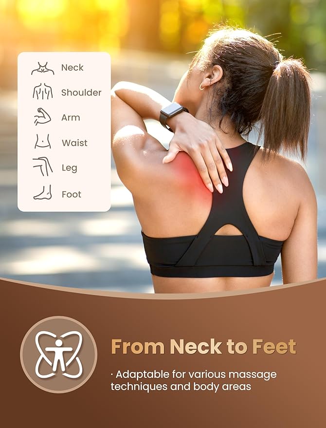 lifechill Trigger Point Massage Tool for Gua Sha, Lymphatic Drainage Massager, Deep Tissue Thumb Saver Acupressure Tool for Full Body Pain Relief, Gold-Ruum Studio Home