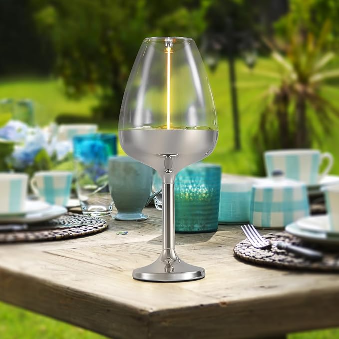 Romantic Cordless Table Lamp Adjustable - Table Lights 3 Modes (Light, Dark, Breathing), Touch Lamp, Battery Operated-IP65 Waterproof for Outdoor Patio/Restaurants/Home/Dinner-Ruum Studio Home