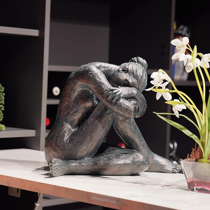 Guichifun Yoga Dancer Statue Home Decoration - Resin Sculpture Modern Creative Home Ballet Thinker Dancers Handicrafts Art Ware Home Décor Office Room Ornament Gifts 13.5 x 9.5 x 11.25 Inch-Ruum Studio Home