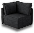 HOOOWOOO Modular Sectional Sofa Couch,Matching Free Combination Cloud Couch Corner Chair(Black Corduroy)-Ruum Studio Home