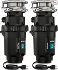Moen Prep Series PRO 1/2 HP Continuous Feed Compact Garbage Disposal, Power Cord Included, GXP50C (Pack of 2)-Ruum Studio Home