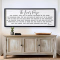 Our Father Prayer Bible Verse Framed Wall Art, 40''×15'' Rustic Religious Christian Lords Prayer Sign for God Jesus Christ Prayer, Horizontal Holy Inspirational Catholic Scripture Decor-Ruum Studio Home