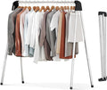 APEXCHASER Clothes Drying Rack Foldable, Stainless Steel Laundry Drying Rack Collapsible, Clothes Hanger for Sweater Baby Clothes Towel for Indoor & Outdoor, Portable Clothes Airer for Travel-Ruum Studio Home