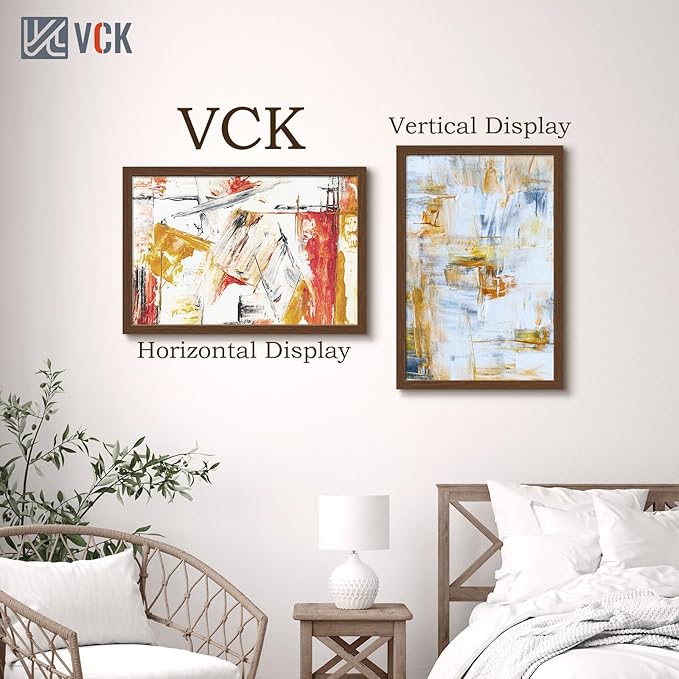 VCK 20x30 Brown Poster Frame 3 Pack, Wood Picture Frame with Exclusive Wood Grain, Wall Mounting Hanging-Ruum Studio Home