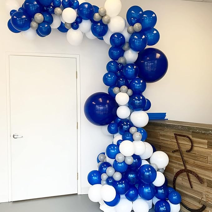 130pcs Navy Blue Balloons Different Sizes 18" 12" 10" 5" Dark Blue Balloons for Birthday Graduation Baby Shower Anniversary New Year Party Holiday Decorations-Ruum Studio Home