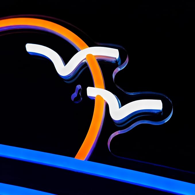 Sunset Sunrise Neon Sign for Wall Decor Dimmable LED Neon Light Sign for Beach Bedroom Living Room Wedding Bar Party Home Room Decor-Ruum Studio Home